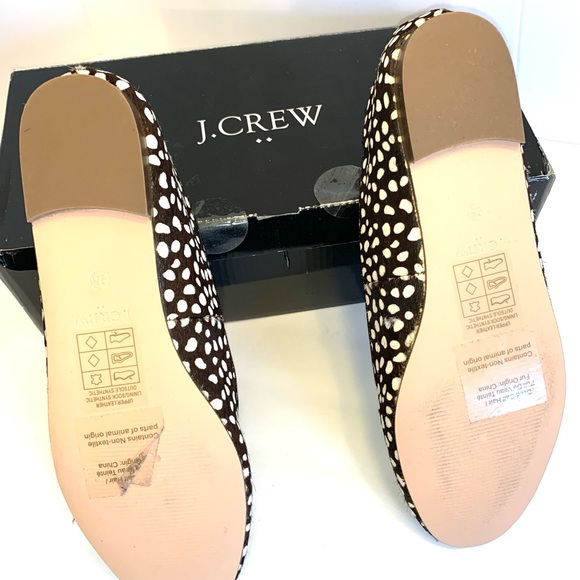 J.Crew Factory Leopard Calf Hair Cora Loafers - Picture 6 of 8